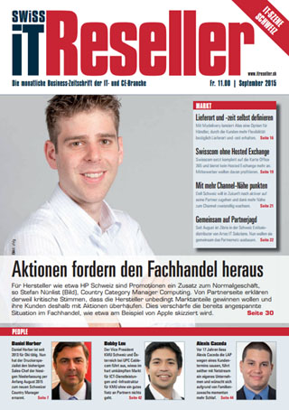 Swiss IT Reseller Cover Ausgabe 2015/itm_201509