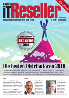 Swiss IT Reseller: Cover der Ausgabe 2018/11