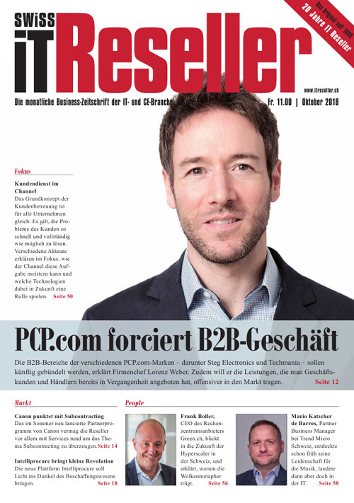 Swiss IT Reseller Cover Ausgabe 2018/itm_201810