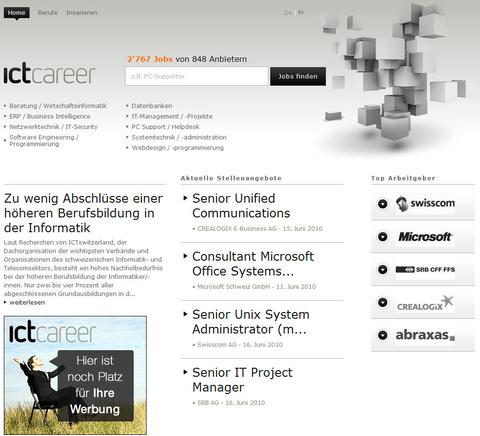 Jobs.ch lanciert Job-Suchportal für ICT-Branche