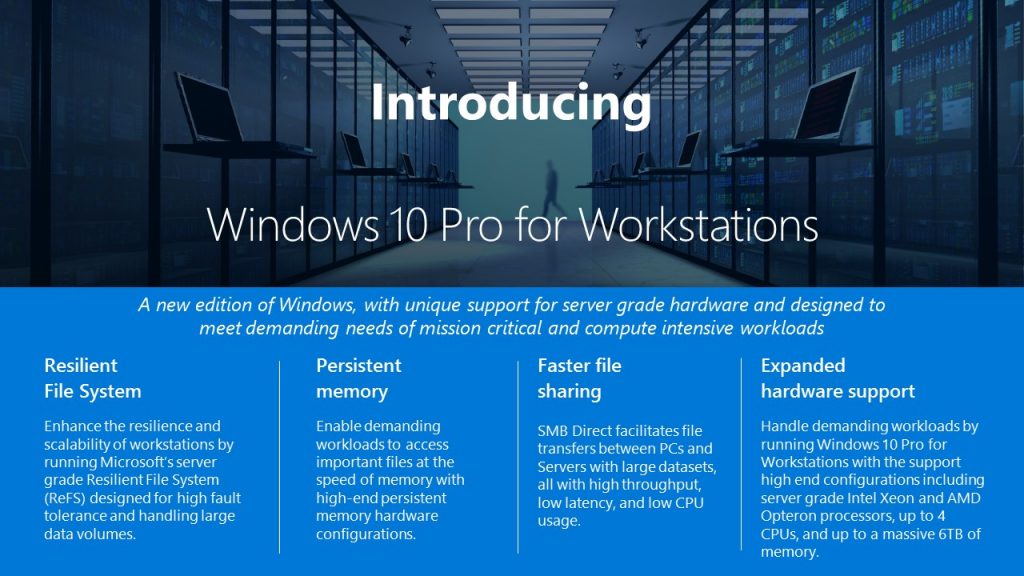 Microsoft bringt Windows 10 Pro for Workstations - Bild 1