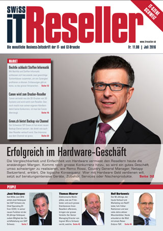 Swiss IT Reseller Cover Ausgabe 2016/itm_201607