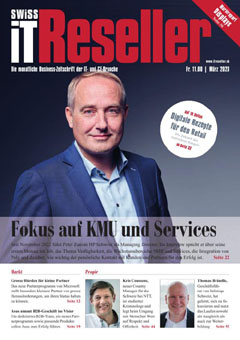 Swiss IT Reseller: Cover der Ausgabe 2023/03