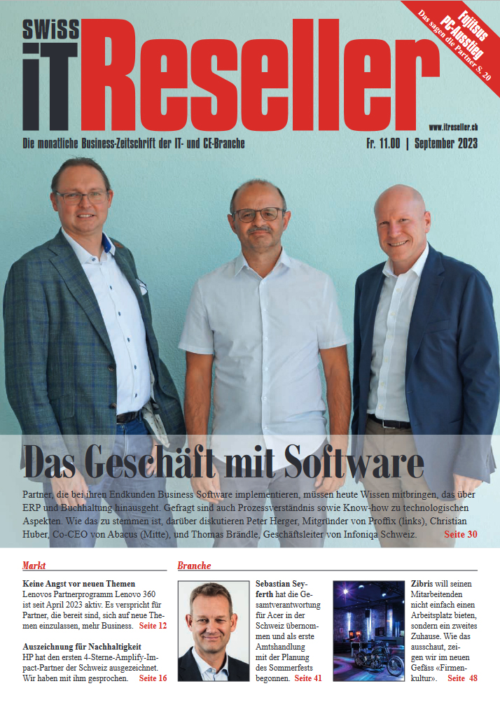 Swiss IT Reseller Cover Ausgabe 202309