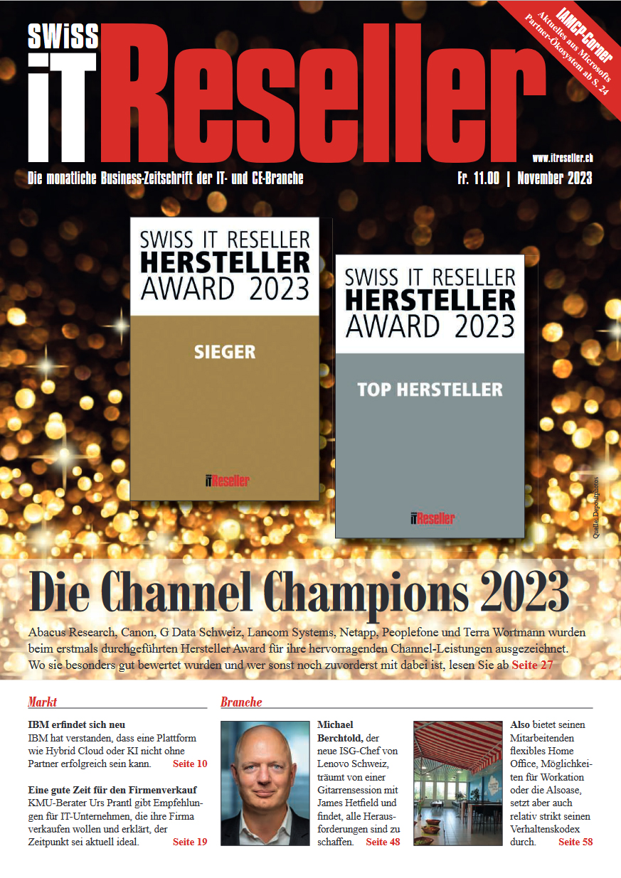 Swiss IT Reseller Cover Ausgabe 202311