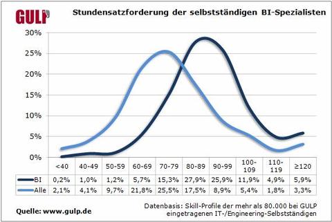 BI-Freelancer mit überdurchschnittlichen Honoraren