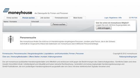Superprovisorische Verfügung: Moneyhouse.ch muss Personensuche einstellen
