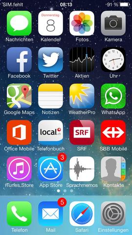 Apples iOS 7 in 60 Bildern