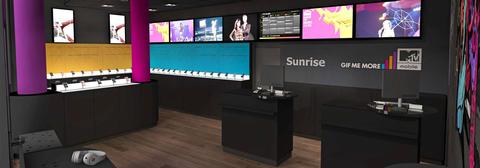 Sunrise eröffnet Shop auf Campus