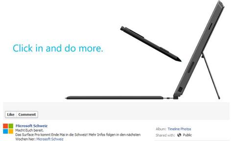Offiziell: Surface Pro kommt Ende Mai in die Schweiz