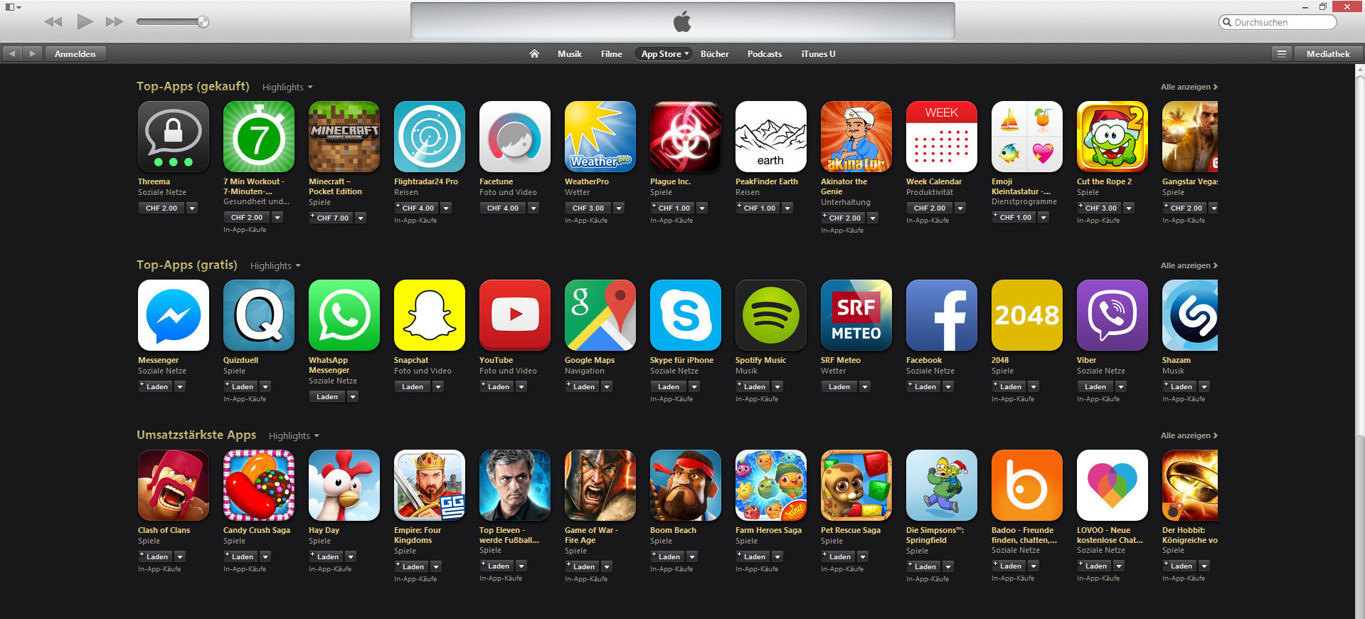 Apple präsentiert die beliebtesten Apps 2014