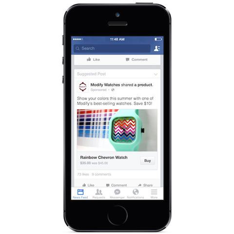Facebook testet 'Kaufen'-Button