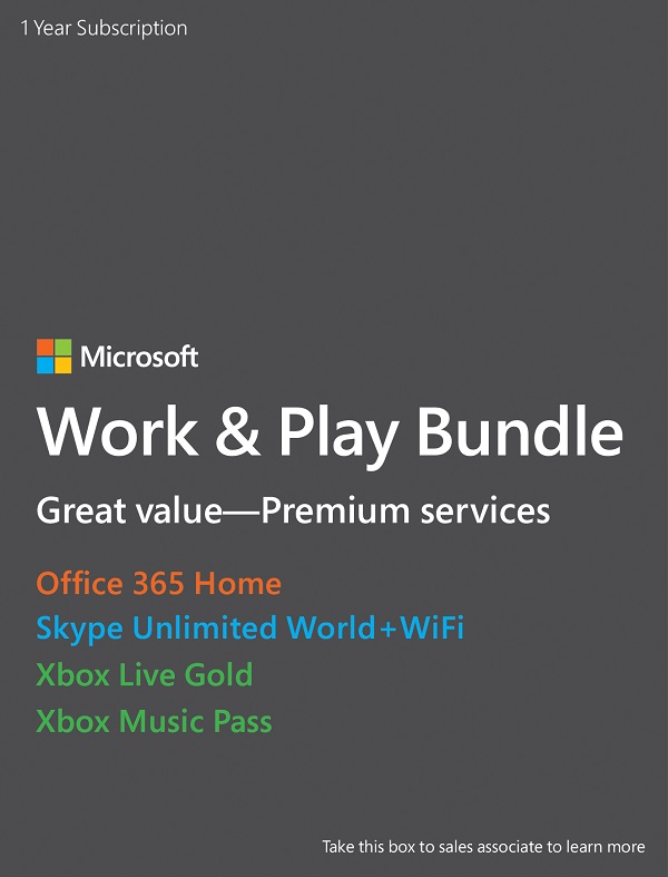 Microsoft lanciert neues Produkte-Bundle Work & Play