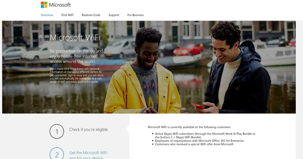 Microsoft plant weltweiten WiFi-Dienst