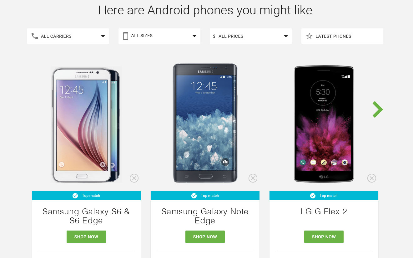 Google berät beim Smartphone-Kauf