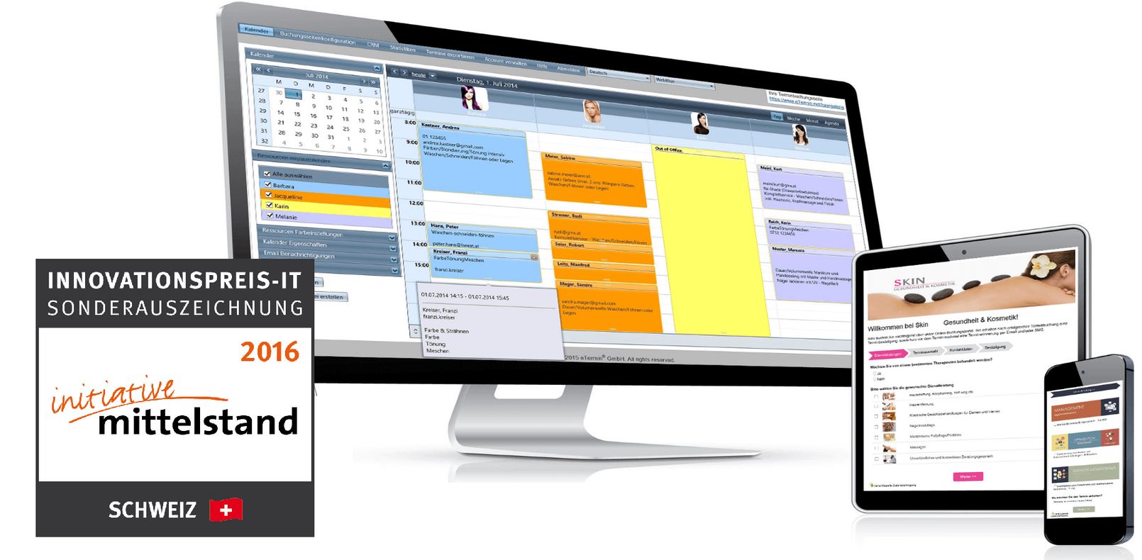 eTermin sahnt Innovationspreis-IT Schweiz ab
