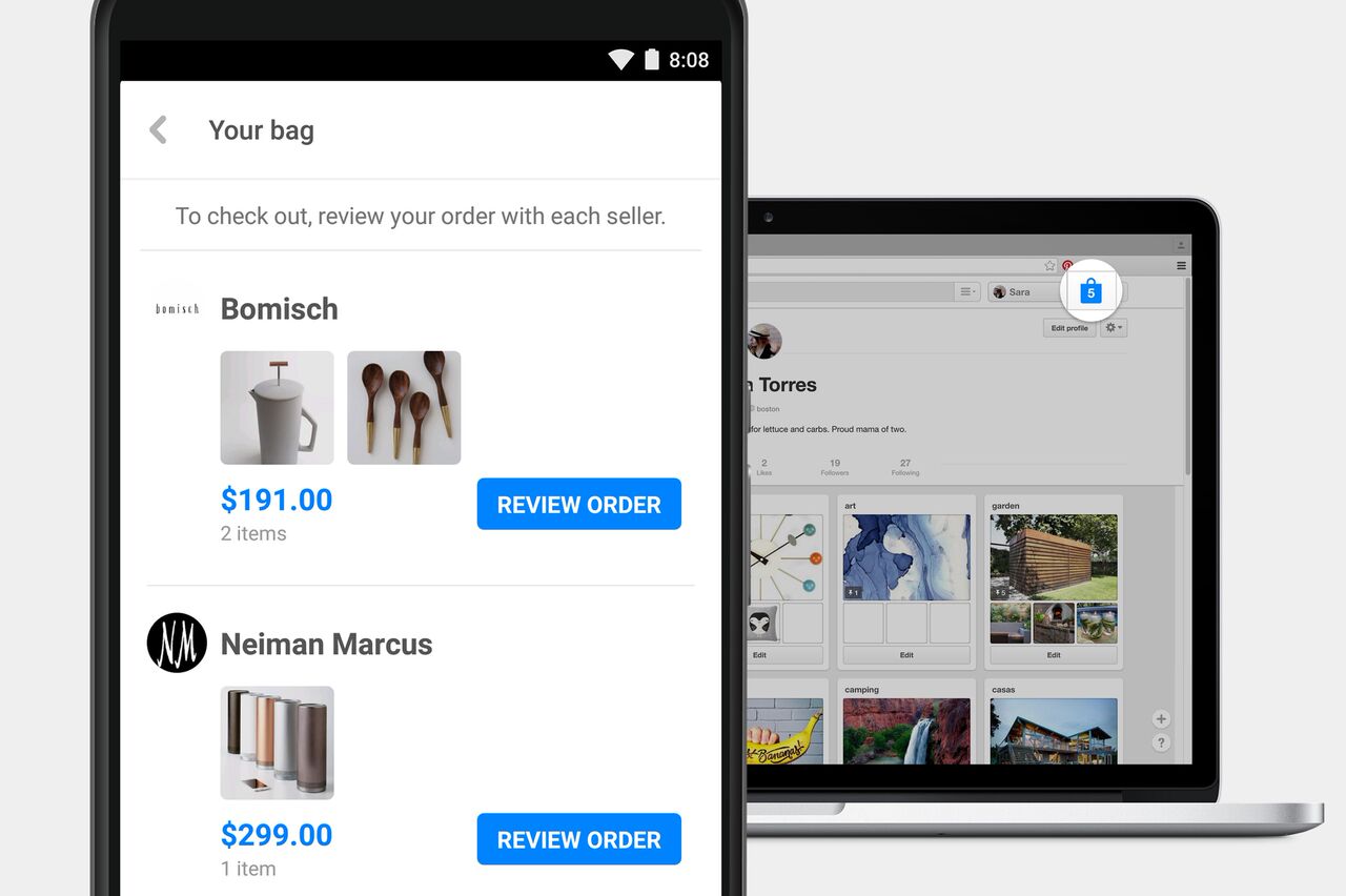 Pinterest wird zum Online-Shop