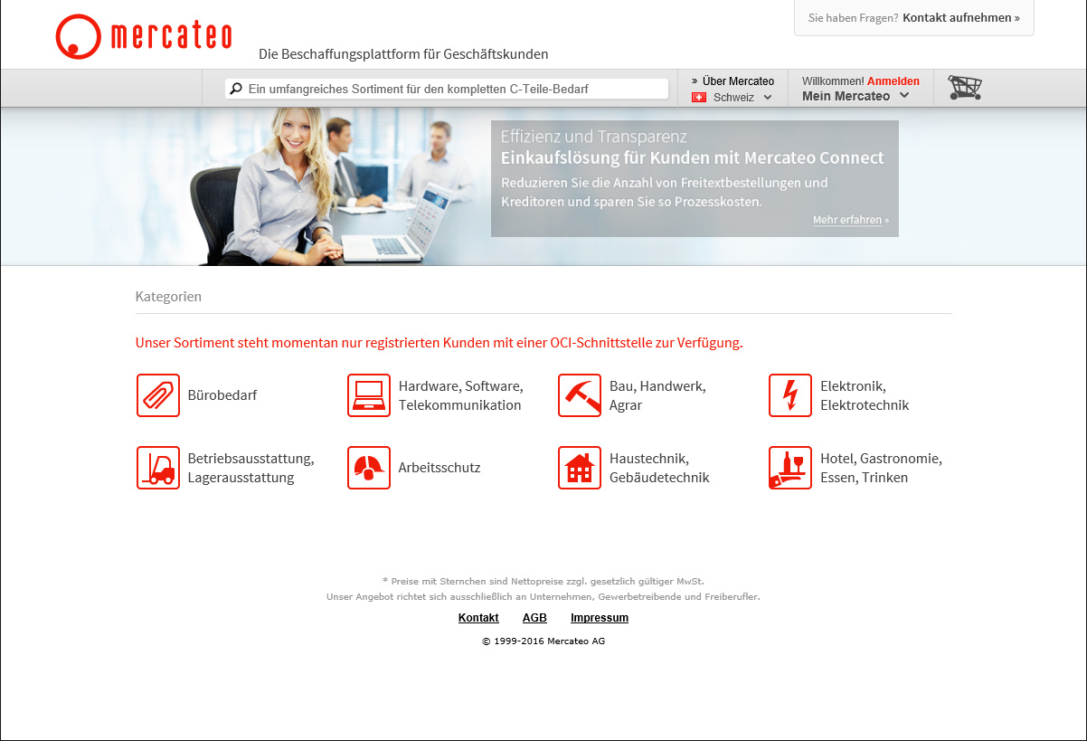 B2B-Plattform Mercateo startet in der Schweiz