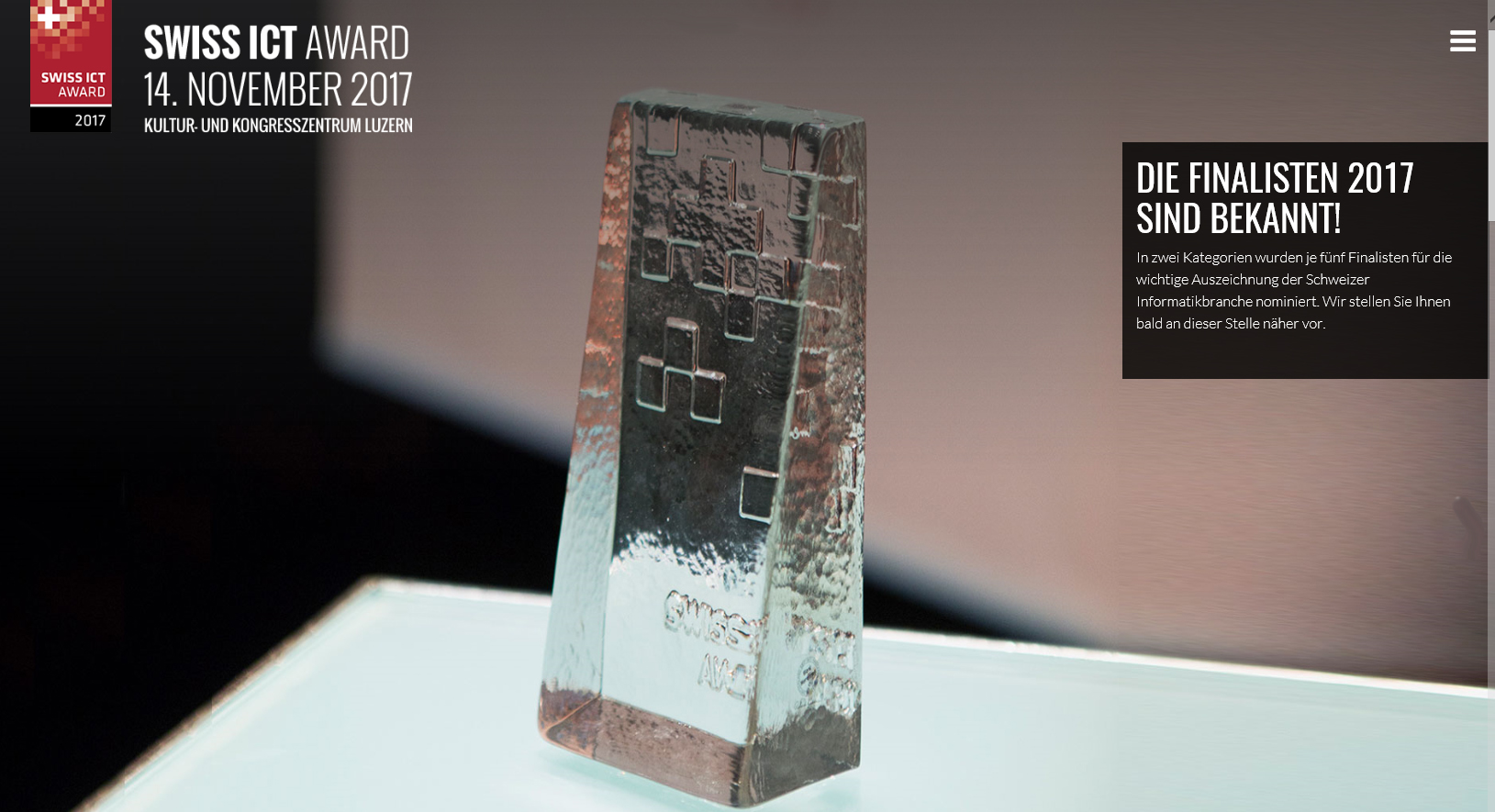 Finalisten für Swiss ICT Award stehen fest