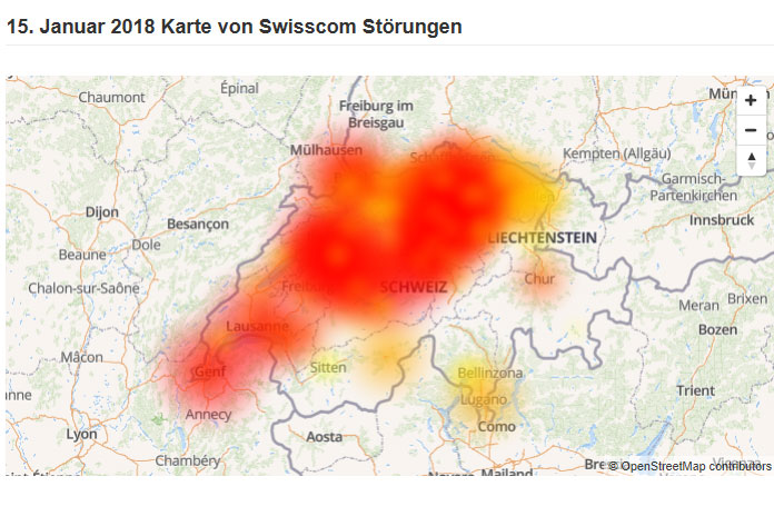 Swisscom entschädigt Geschäftskunden