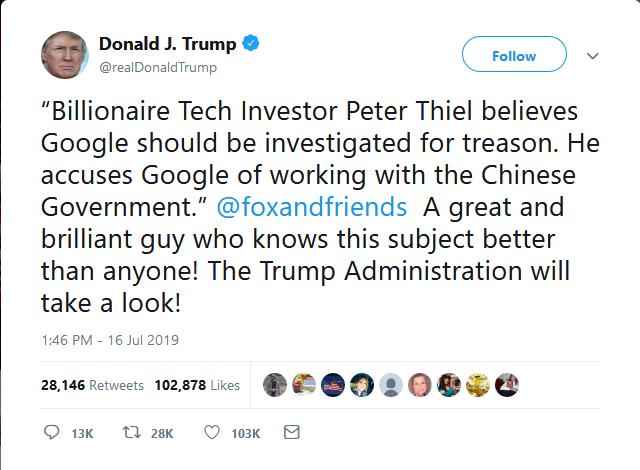 Google soll mit China zusammenarbeiten - US-Präsident kündigt Untersuchung an
