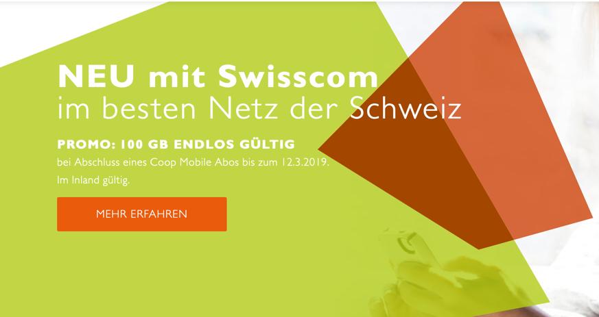 Coop Mobile wechselt von Salt zu Swisscom