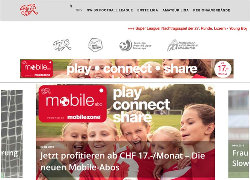 Mobilezone geht Partnerschaft mit Fussballverband ein