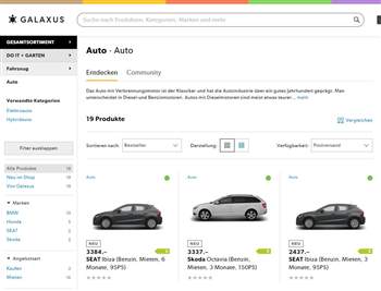 Galaxus verkauft neu auch Autos