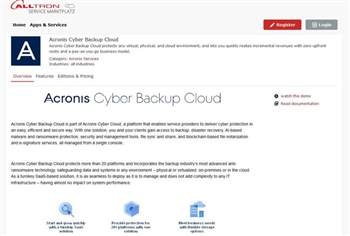 Alltron bietet Acronis Cyber Backup Cloud via Service Marktplatz