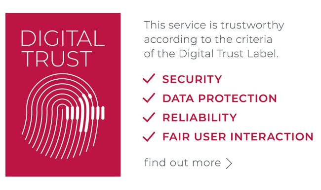 Digital Trust Label für erste Anwendungen in Kraft