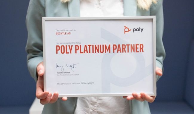 Bechtle erreicht höchsten Partner-Status von Poly