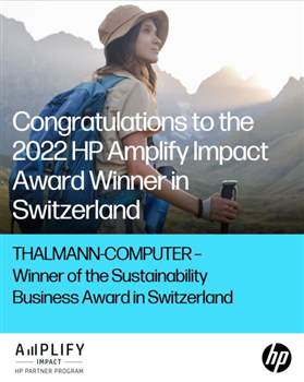 HP verleiht Thalmann Computer Amplify Impact Award