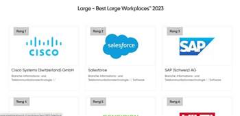 IT-Unternehmen dominieren Ranking der besten Arbeitgeber der Schweiz