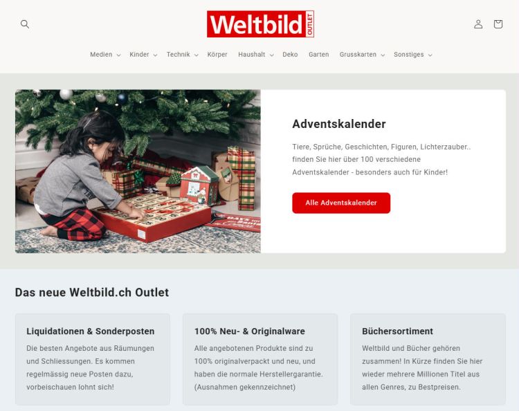 Aus Weltbild wird Online-Outlet