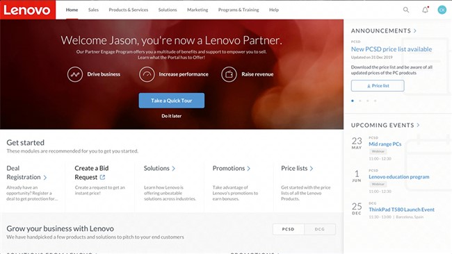 Neues Partnerportal bei Lenovo