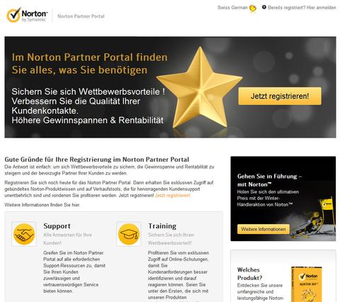 Norton-Partner-Portal für Fachhändler
