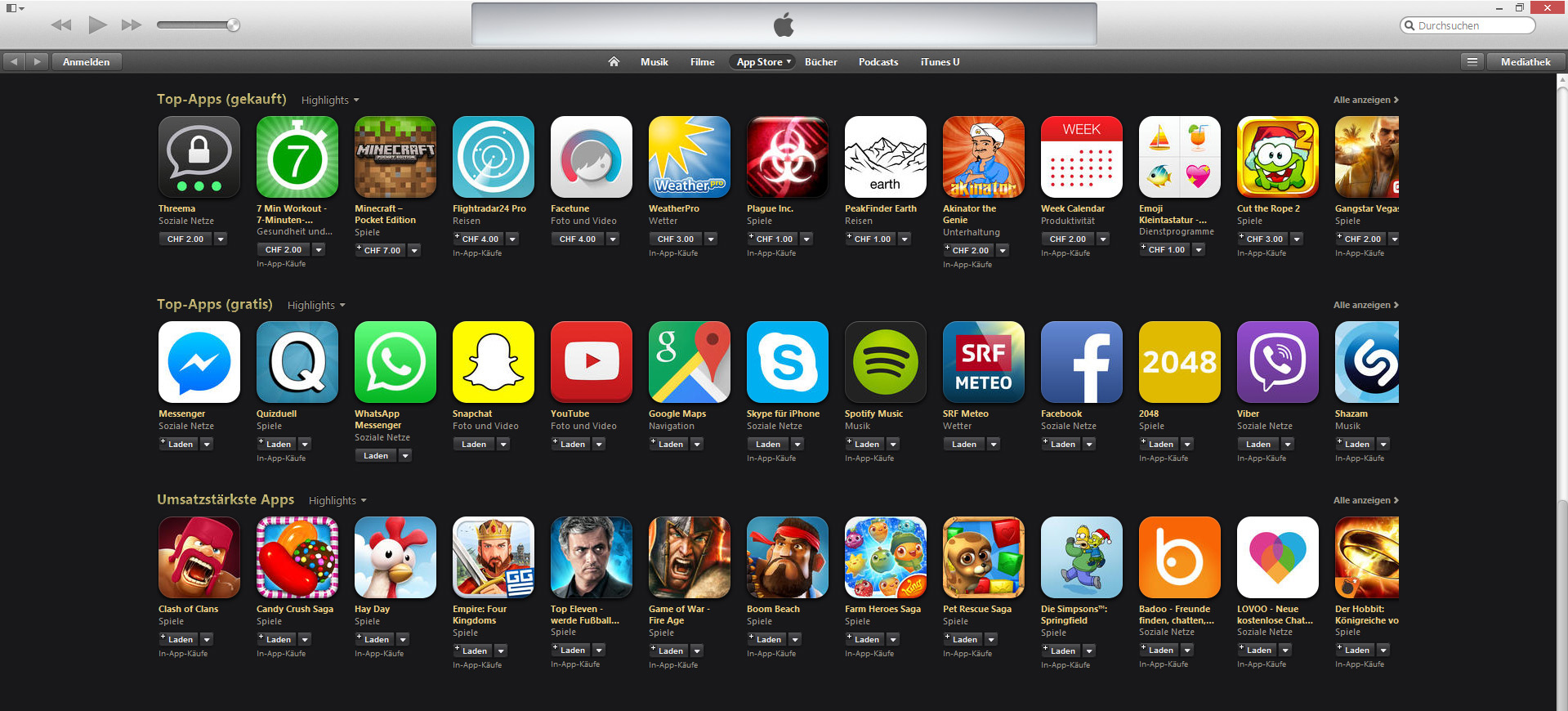 Обзор приложений на app Store