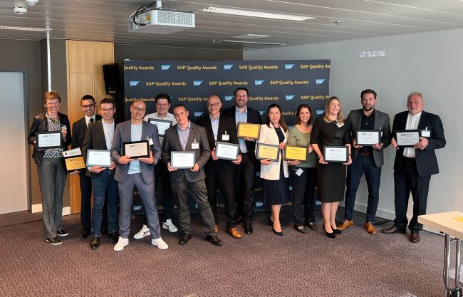 SAP vergibt Quality Awards 2022